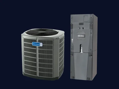 American Standard Platinum 20 air conditioner and matching air handler, official catalog photos